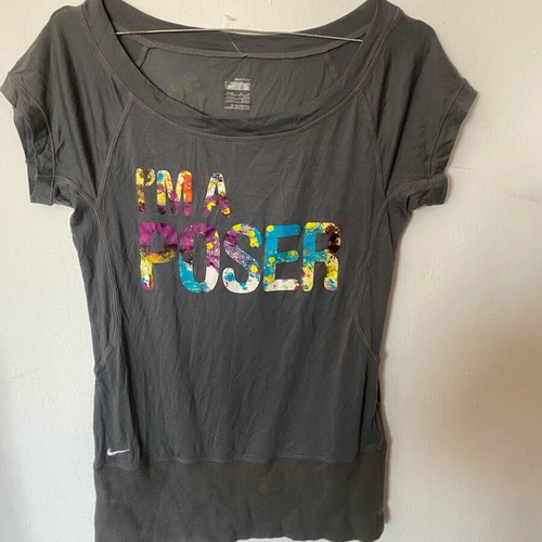 Nike women's cotton t-shirt S used, gray