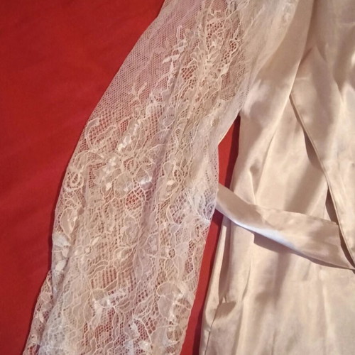 Satin robe Bride like new, pink, size S