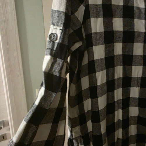 Zara checked dress like new, buttons down, size L