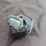925 Silver Handmade Ring with Aquamarine and Spinel Stones