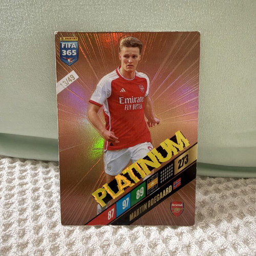 Platinum Panini 2024 Martin Odegaard Limited Edition card like new