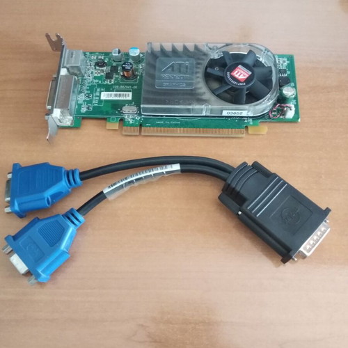 ATI Radeon graphics card used, dual monitor support, 10 years old
