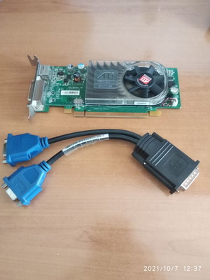 Κάρτα γραφικών ATI Radeon μεταχειρισμένη, σύνδεση 2 οθονών, 10 ετών