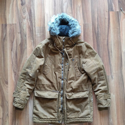 Emerson Parka jacket used, size Large with detachable fur hood