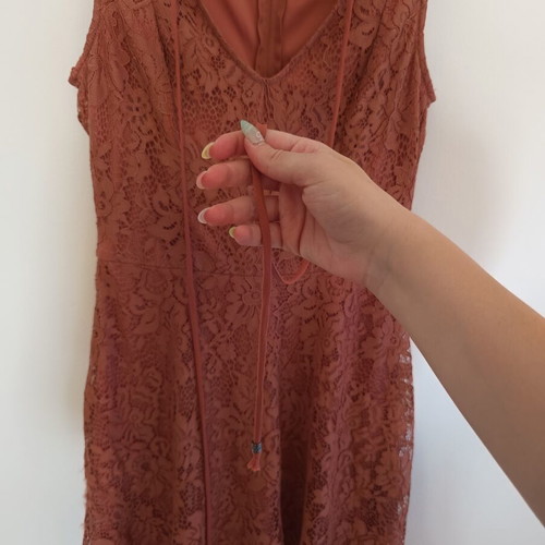 Trixxi Mini Lace Dress like new, dusty pink, size S