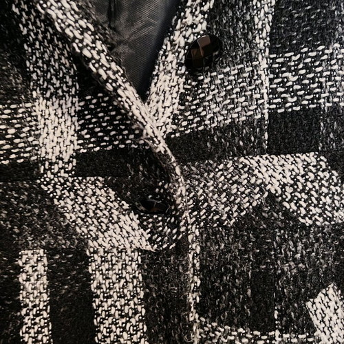 Sweet Miss black and white coat slim fit like new, S-M