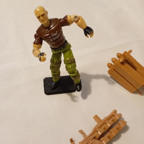 G.I. Joe Salvo v1 action figure used with accessories