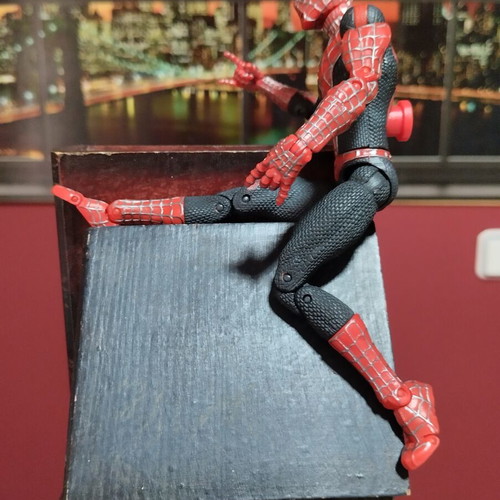 Spider-Man 2 Movie Marvel figure used with shield gift