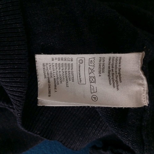 H&M knitted men's sweater dark blue like new, size S