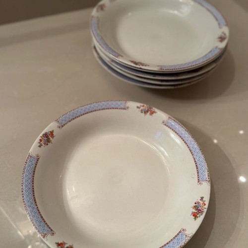 Candia porcelain deep plates used, pack of 6