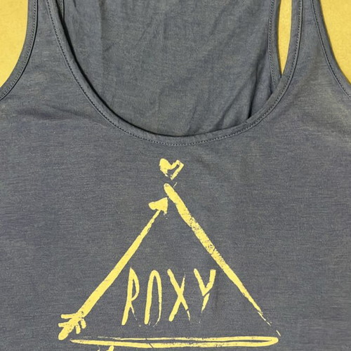 Roxy Women Tank Top Blue Sailboat Graphic Print Size M like new