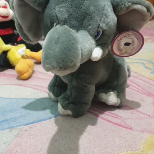 Vintage Animal Alley Plush Elephant like new, collectible, 30 cm