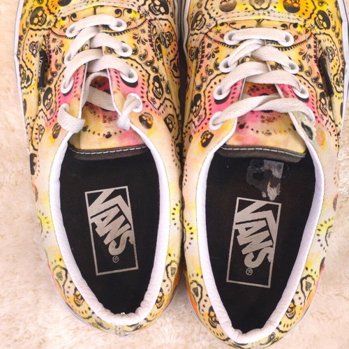 Vans women's sneakers with bandana and skull print size 37 used