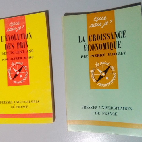 Que sais-je? 2 old French economics books like new