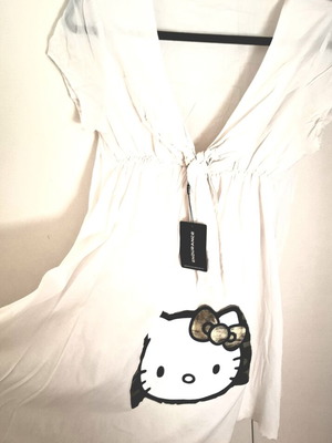 Φόρεμα Hello Kitty λινό και βαμβακερό, μέγεθος Small, καινούργιο