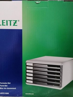 Συρταριέρα πλαστική Leitz με 6 συρτάρια νέα