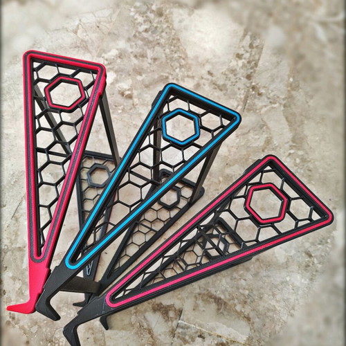 Laptop Stand with 3D Printed Hexa-Hex Design New