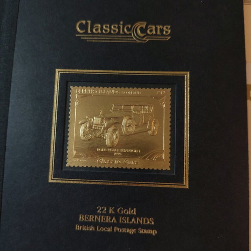 Bernera Islands 22K gold stamp with Rolls-Royce used
