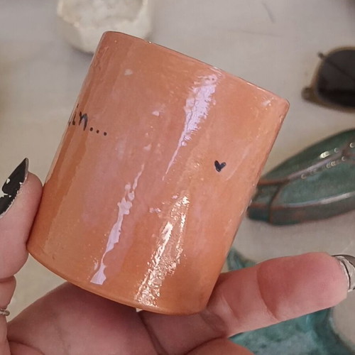 Handmade cup used, oops i did it again