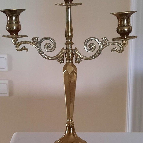 Bronze 3-Holder Candlestick used