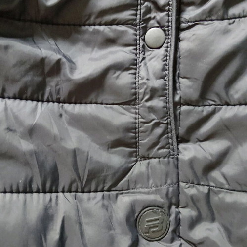Pull & Bear women's quilted jacket large used black