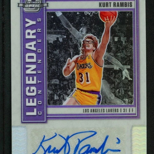 Kurt Rambis 2020-21 Panini Contenders Optic Holo Autograph Card new