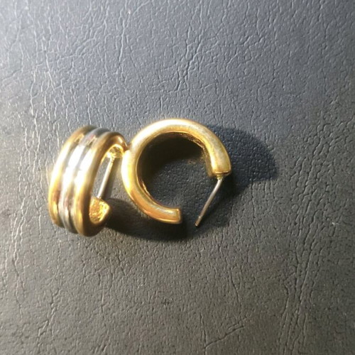 Gold-plated earrings like new, gold color
