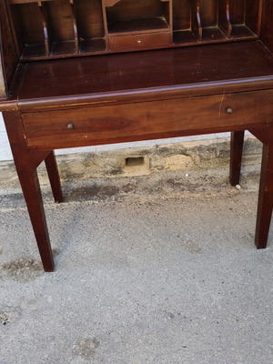 Secretary desk used, solid wood with free delivery in Attica
