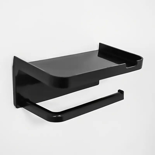 Self-adhesive toilet paper holder with phone shelf new