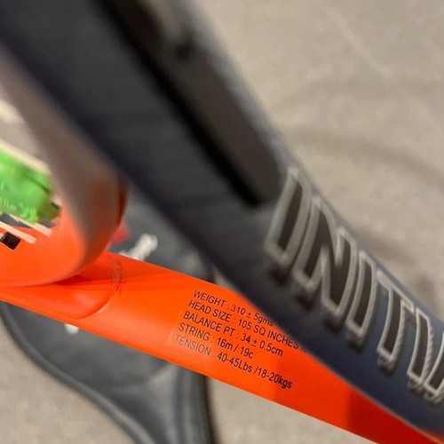 Number One Initiation tennis racket used with case