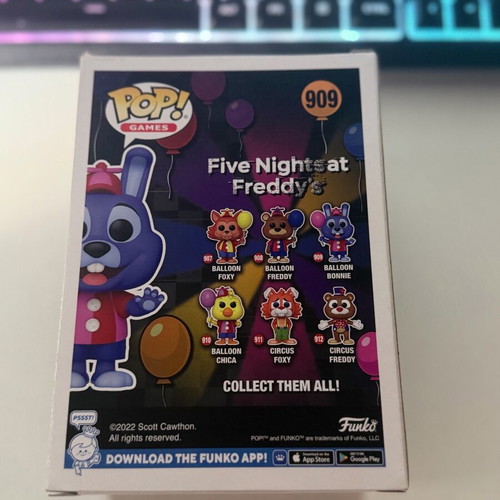 Funko Pop! Five Nights at Freddy’s Balloon Bonnie #909 like new