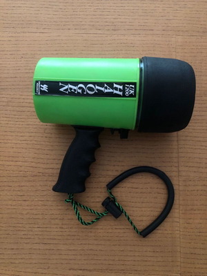 Υποβρύχιος φακός Underwater Kinetics UK1200 halogen μεταχειρισμένος με λαβή και ιμάντα