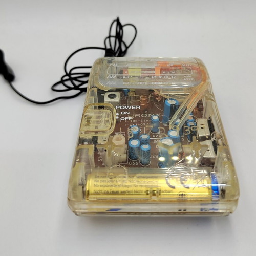 Sony SRF-39FP διάφανο ραδιόφωνο FM/AM μεταχειρισμένο, πλήρως λειτουργικό