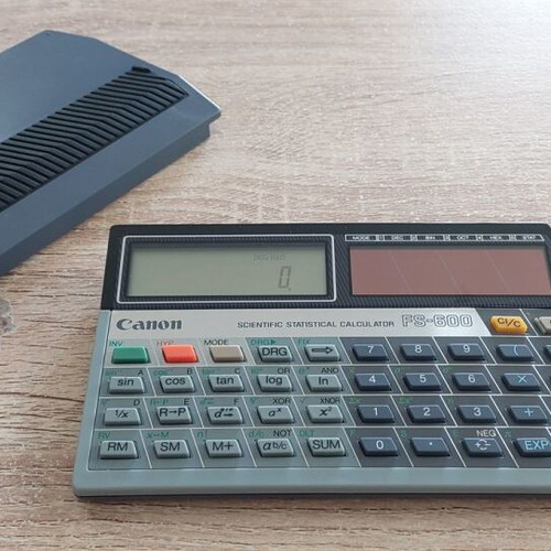 Canon FS-600 scientific statistical calculator vintage like new