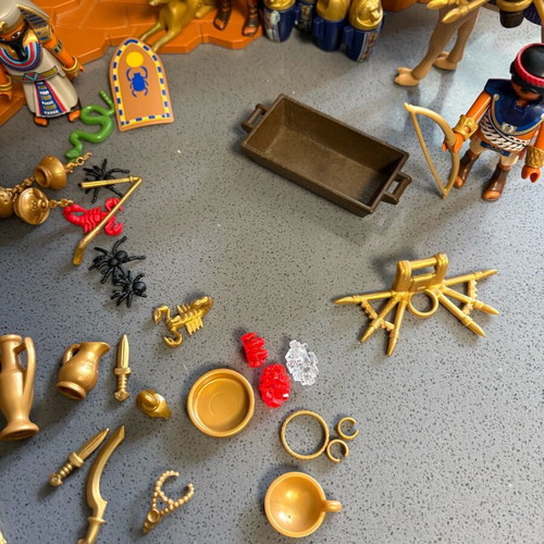 Playmobil Egypt used, pyramid with figures and accessories