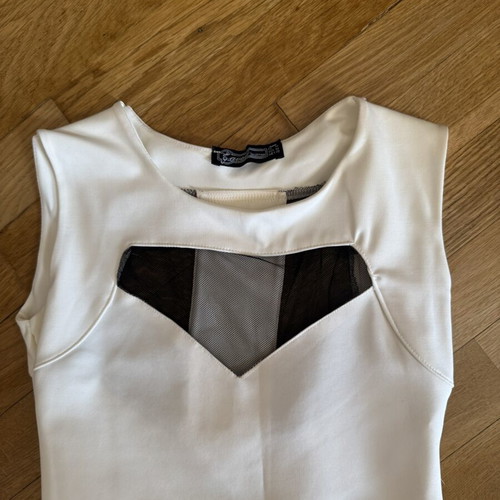 Dress with transparency like new, size M, white