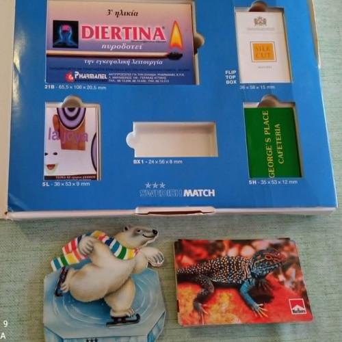 Swedish Match Advertising Matchbox Sample Case with 11 Full Matchboxes