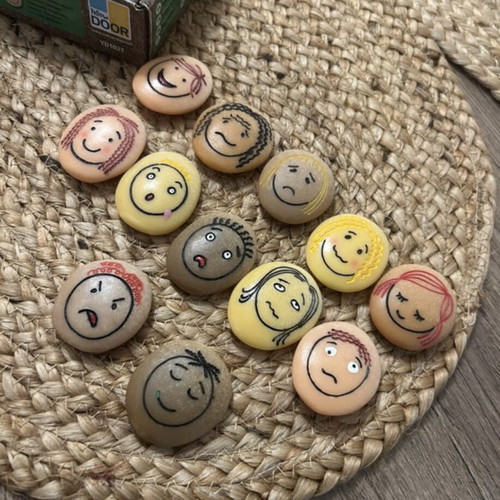 Montessori emotion stones, eco-friendly
