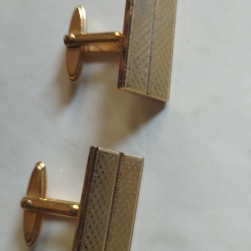 Vintage cufflinks pack of 2, like new, gold color