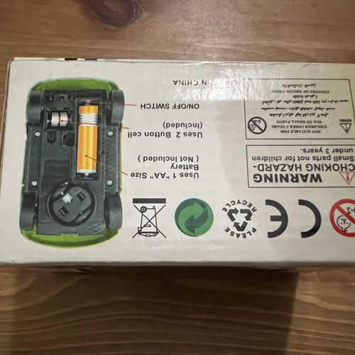 Funny Car battery toy like new, intact in its box