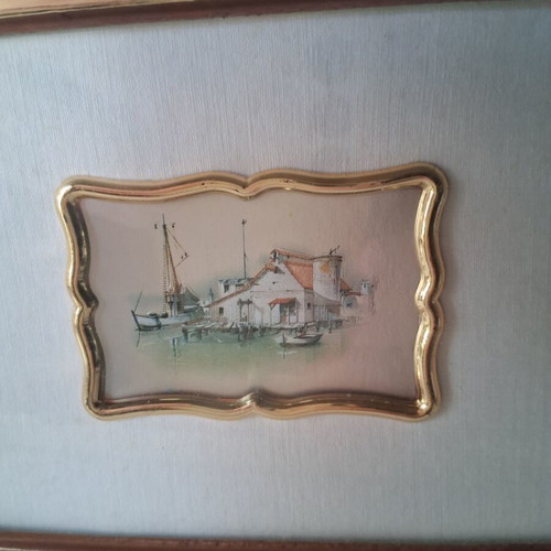 Vintage silver engraving frame 15×17cm like new