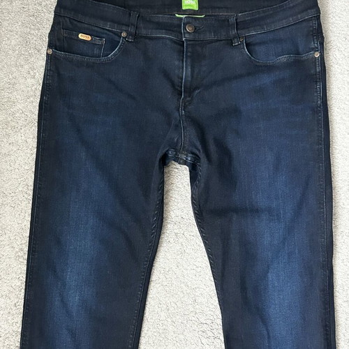 Boss Green by Hugo Boss Indigo Faded Effect Stretch Denim Slim Fit Jeans used, size 36