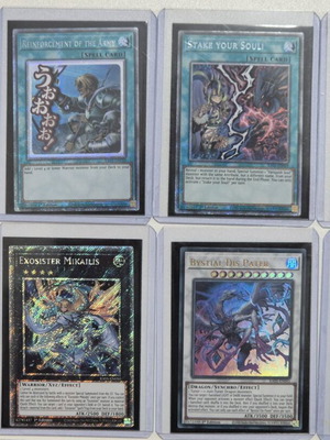 Yu-Gi-Oh! cards like new, all in sleeves and toploaders