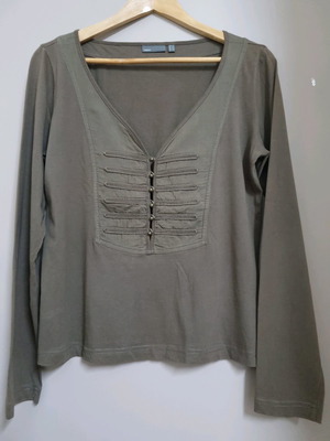 Mexx Fashion women's cotton blouse like new, olive, size XL