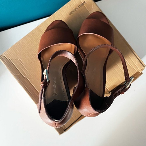 Bershka platforms size 37 brown in very good condition