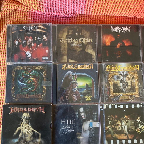 Metal CDs used from metal bands