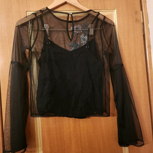 Hollister All Day Top transparent with built-in strap new