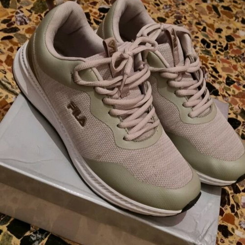 Fila Unisex Shoes 41 Like New, Beige Green Athletic
