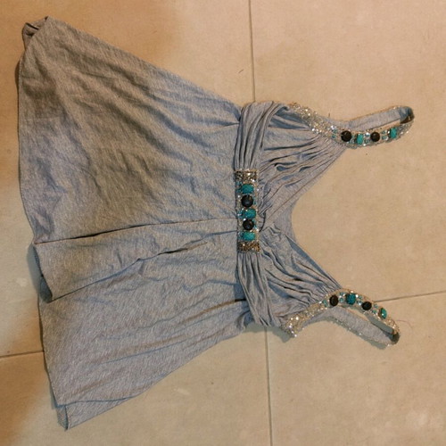 Women's blouse size L like new, gray