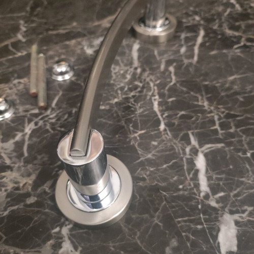 Inox 304 door handle used, 20 cm screw distance